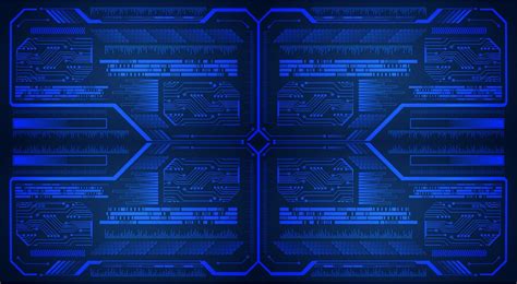 Premium Vector Blue Cyber Circuit Future Technology Concept Background