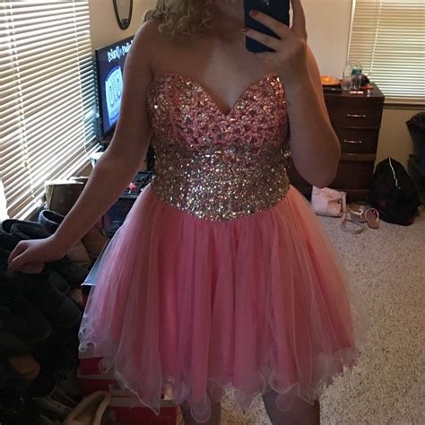 Size 12 Coral Homecoming Prom Dress Dresses Prom Dresses Prom