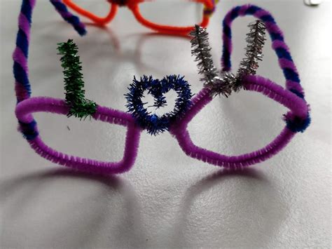 Valentines Pipe Cleaner Glasses Curious And Geeks
