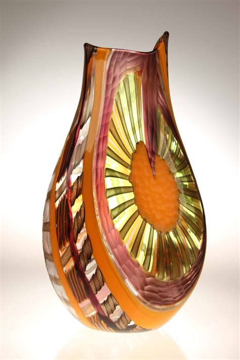 Murano Glass Studio Vase Lodario 29 Reverse Murano Glass Vase