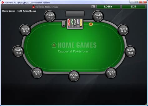 While this programme is not currently available on mobile, you can download acquiring the home games app is simple and takes little time to do. PokerStars HomeGames - Werde Mitglied im Capportal ...