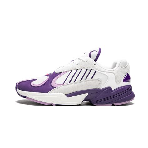The running sneaker will make it's official debut later this year, but the first photo leaked shows the runner done up in a frieza themed colorway. adidas Dragon Ball Z Yung-1 Frieza - OFour