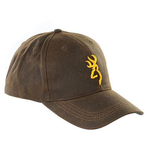 Browning Dura Wax 3d Buckmark Hat Brown 597493 Hats And Caps At
