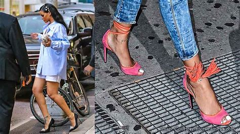 Rihanna Is Back In The News For Walking In Delicately High Heels Over