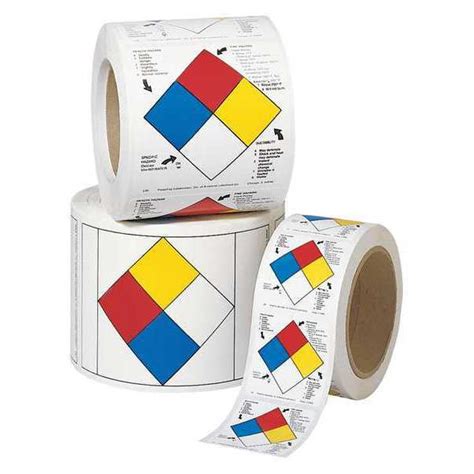 Labelmaster NFPA Standard Label 2 X2 Paper Pk500 H L97R Zoro