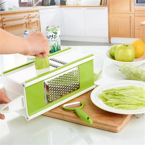 4 Side Multifunctional Vegetable Slicers Cutter With Container Fruit