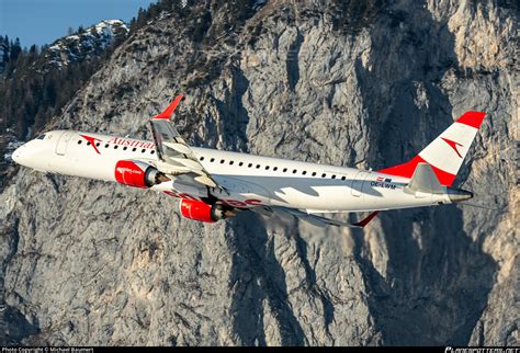 Oe Lwm Austrian Airlines Embraer Erj 195lr Erj 190 200 Lr Photo By