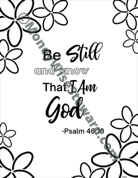 4 Free Printable Bible Verse Coloring Pages