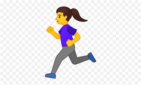 Woman Running Emoji Running Emojirunning Emoticon Free Transparent