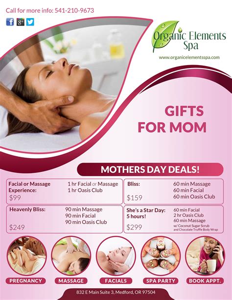 Mothers Day Organic Elements Wellness Spa