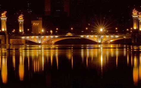 2560x1600 Night Lights Bridge 2560x1600 Resolution Wallpaper Hd City