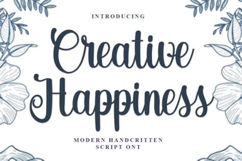 Creative Happiness Font By Inermedia Studio · Creative Fabrica