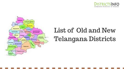 List Of Old And New Telangana Districts In Telangana State