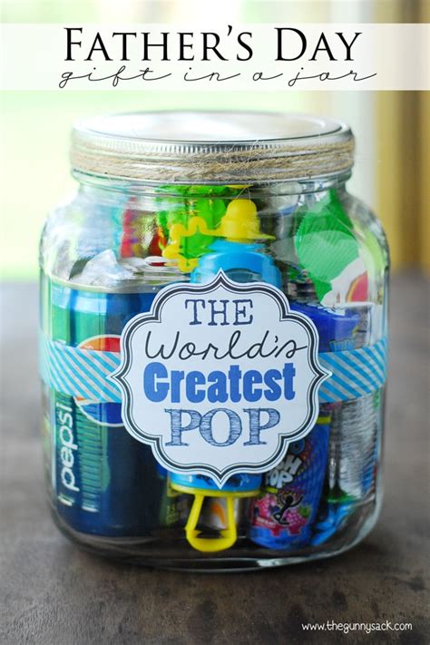 Fathers Day T Ideas Worlds Greatest Pop T In A Jar