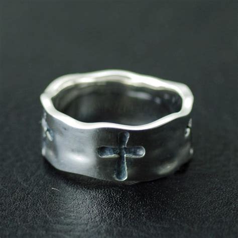 Japan Gothic Jewelry Gothic Cross 925 Sterling Silver Ring Men Ring