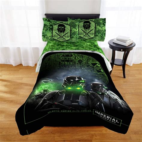 Star Wars Boys Kids Rogue One Twin Comforter And Sheet Set 4 Piece Bed