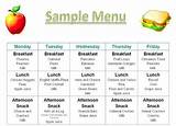 Daycare Schedule Template Images