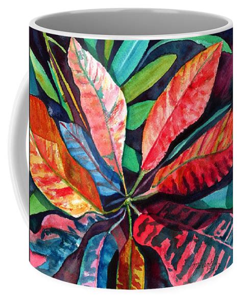 Colorful Tropical Leaves 2 Coffee Mug For Sale By Marionette Taboniar