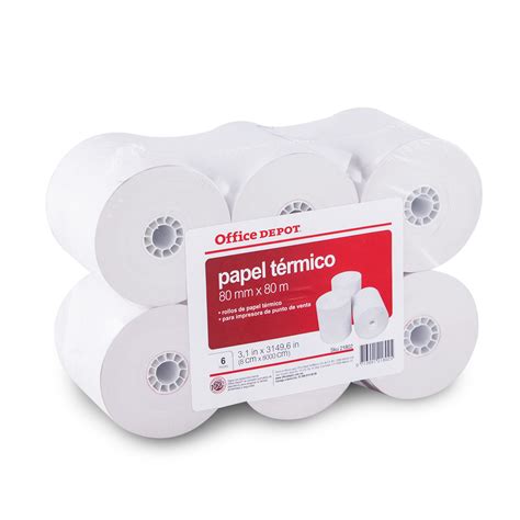 Rollos De Papel Térmico Para Impresoras Punto De Venta Office Depot