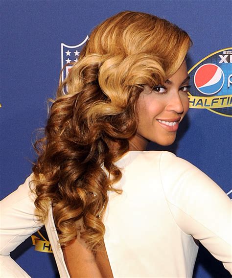 Beyonce Knowles Long Wavy Dark Golden Blonde And Dark Brunette Two Tone