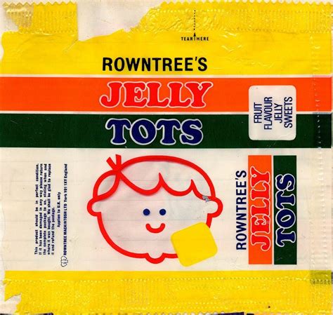 Various Sweets And Chews Jelly Tots Sweet Wrappers Retro Packaging