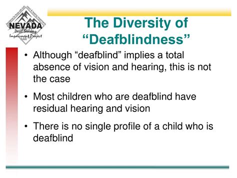 Ppt Deafblindness An Introduction Powerpoint Presentation Free