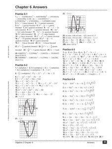 Review for polynomial functions test. studylib.net - Essys, homework help, flashcards, research ...