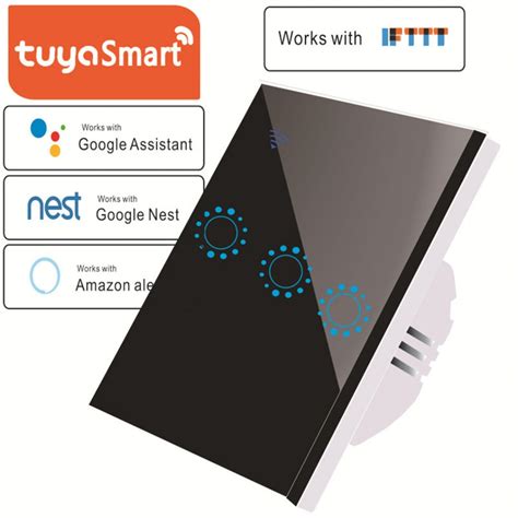 Tuya Smart Wifi Light Switch Eu 1g 2g 3g Voice Control Isecus Store