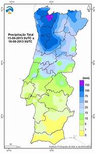 Portugal, Rainfall, Map