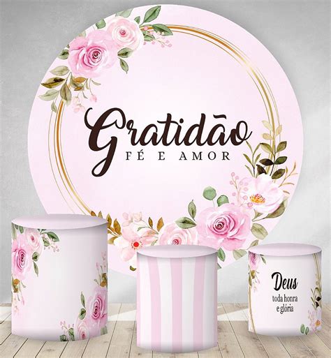 Tema De Festa Gratidão Rosa