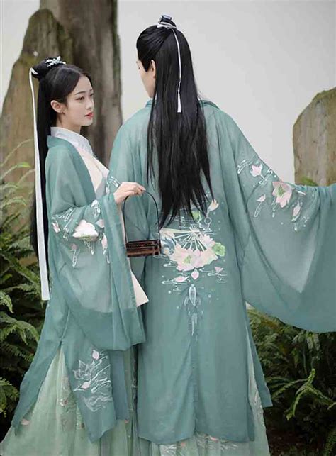 Green Embroidery Hanfu Menandwomen Chinese Traditional Adult Cosplay Costume Fancy Dress Hanfu