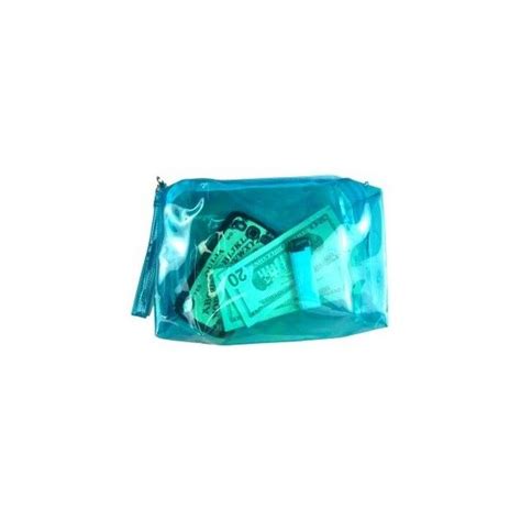 Clear Blue Pouch Clutch 11 Liked On Polyvore Featuring Bags