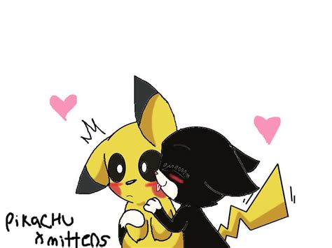 Just A Kiss Pikachu X Mittens By Lopez697 On Deviantart