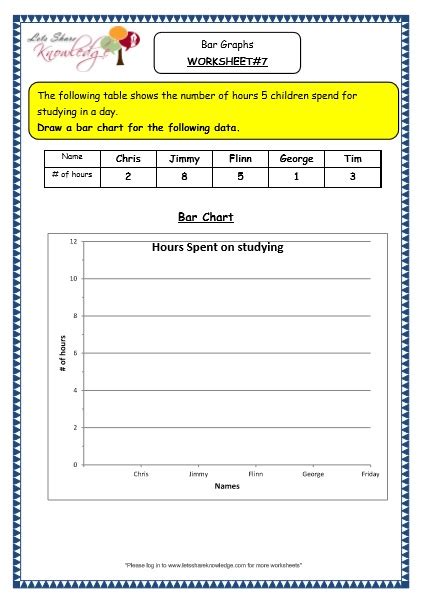 grade 3 maths worksheets pictorial representation of data 152