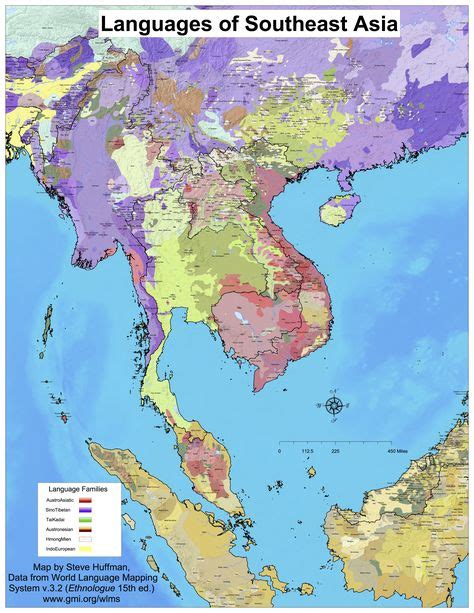 Language Map Of Southeast Asia