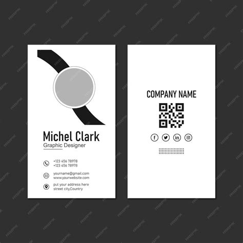 Premium Vector Business Card Design Template