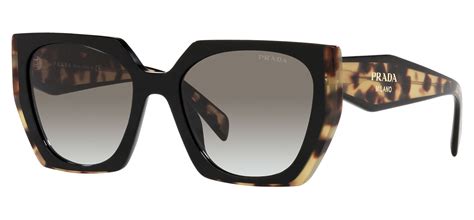 Prada Pr15ws Sunglasses Black And Medium Tortoise Grey Gradient Tortoise Black
