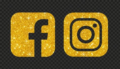 The Golden Glitter Effect Icon For Instagram