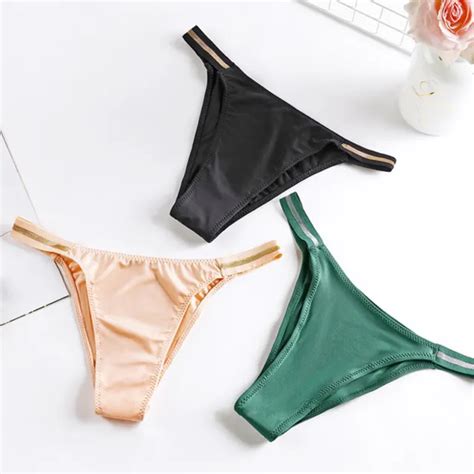 Sexy Womens Panties Seamless Briefs Underwear G String Silk Low Waist Thongs 751 Picclick