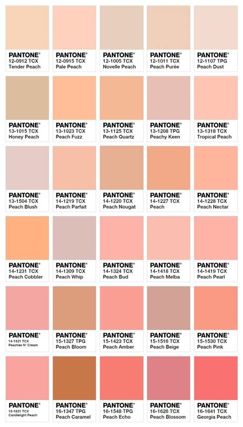 5 причин заново влюбиться в персиковый цвет Pantone Colour Palettes