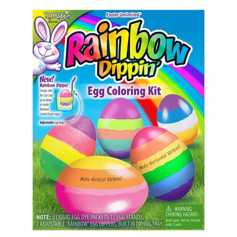 Rj Rabbit Rainbow Dippin Egg Coloring Kit By Easter Unlimited