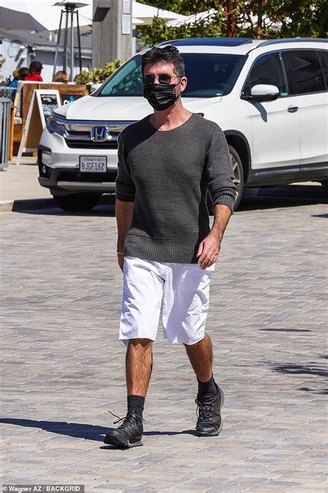 simon cowell heads out for lunch with partner lauren silverman and their son eric in malibu