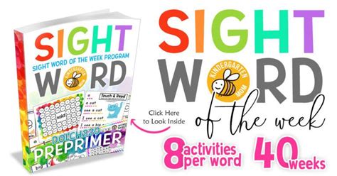 Learning About Sight Words Can Be Tons Of Fun With This Free Sight Word