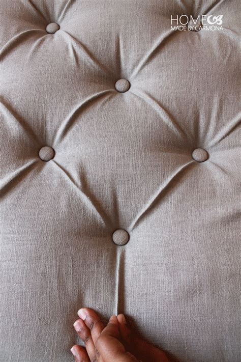 Creating a diy upholstered head board with leather straps is a great way to create a inexpenisve, practical headboard with tons of character. How To Make a Sophisticated Diamond Tufted Headboard for ...