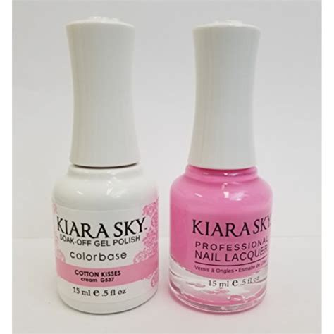 Kiara Sky Gel Color Soak Off Uv Led Matching Nail Polish G Cotton Kisses Walmart Com