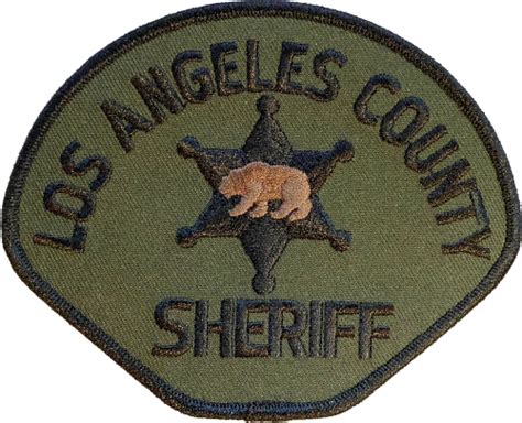 Los Angeles County Sheriff Shoulder Patch Deputy Sheriff Olive Drab