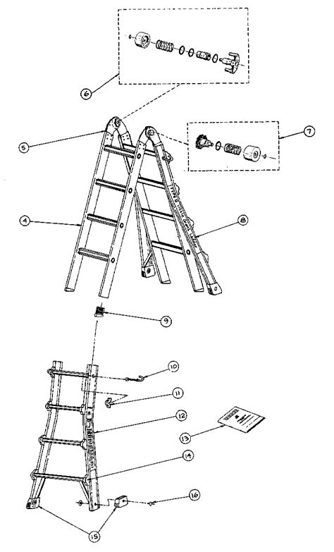 Extension Ladder Parts Diagram Free Wiring Diagram D68