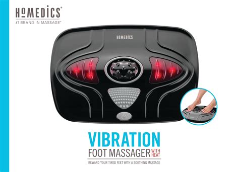 Homedics Vibration Foot Massager With Heat And Rolling Massage Portable Corded