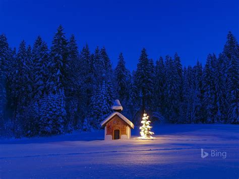 Germany Bavaria Chapel Christmas 2018 Bing Wallpaper Preview