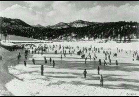 Ice Skating On Evergreen Lake In The 1960s Mountain Park Mountain